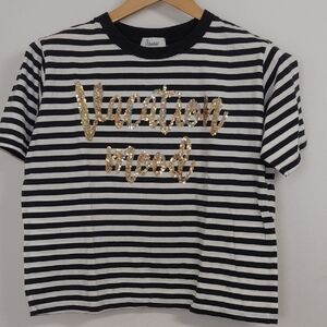 PRINCESS GOES HOLLYWOOD STRIPED T SHIRT SIZE 34